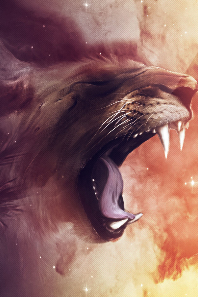 Screenshot №1 pro téma Lion Painting 640x960