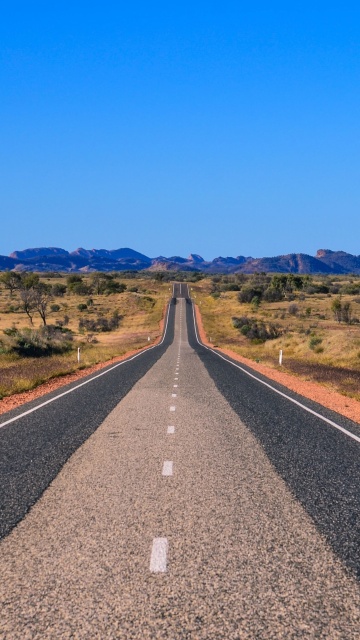 Fondo de pantalla California highway countryside 360x640