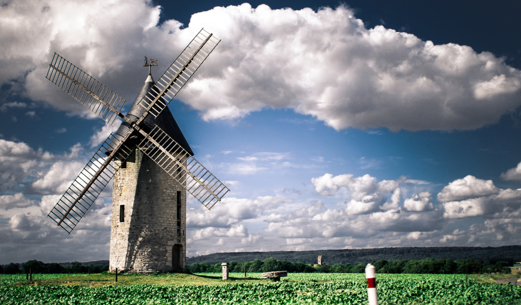 Обои Windmill 1024x600