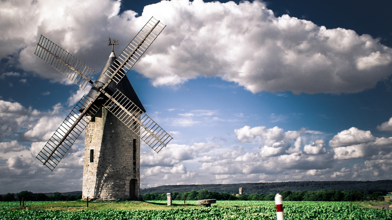 Sfondi Windmill 1366x768