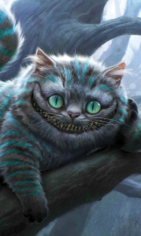 Fondo de pantalla Cheshire Cat 480x800