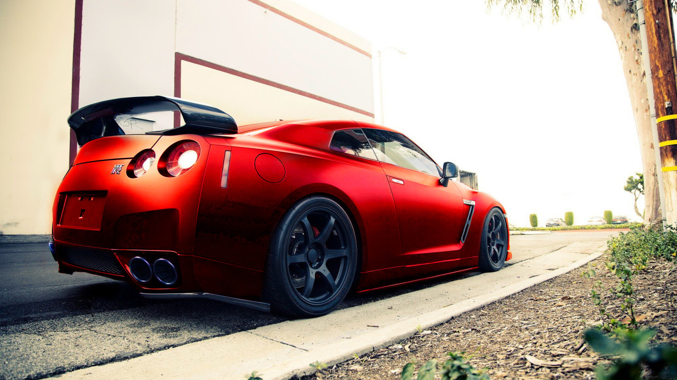 Fondo de pantalla Nissan Gtr 1366x768