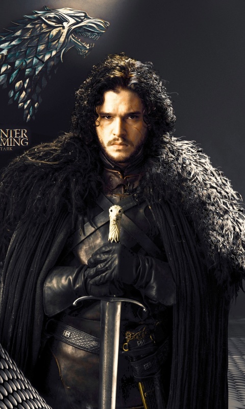 Game Of Thrones actors Jon Snow and Cersei Lannister wallpaper 480x800