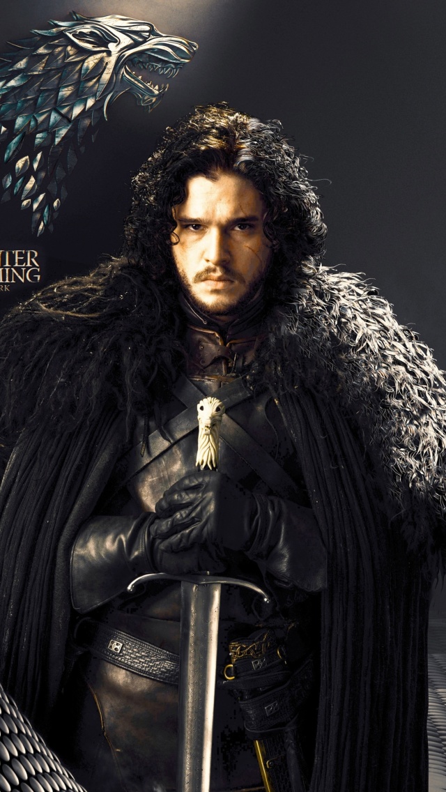 Game Of Thrones actors Jon Snow and Cersei Lannister wallpaper 640x1136