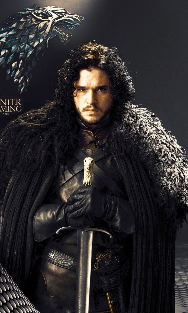 Fondo de pantalla Game Of Thrones actors Jon Snow and Cersei Lannister 768x1280