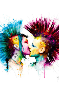 Das Punk Kiss Wallpaper 240x400