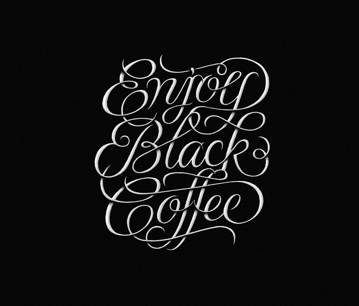 Enjoy Black Coffee wallpaper 1200x1024