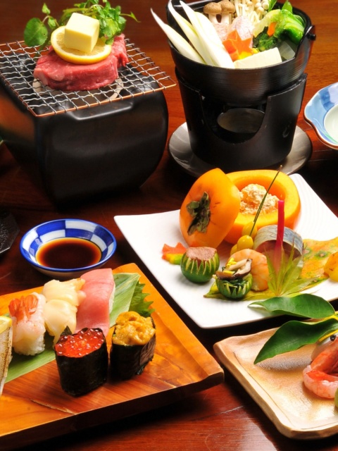 Japanese cuisine wallpaper 480x640