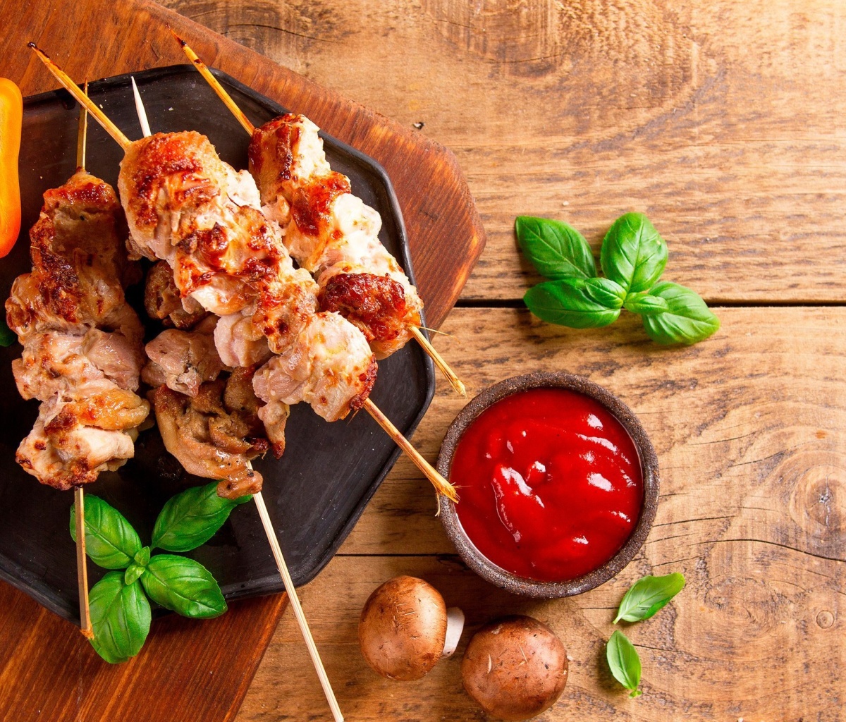 Barbecue Meat wallpaper 1200x1024