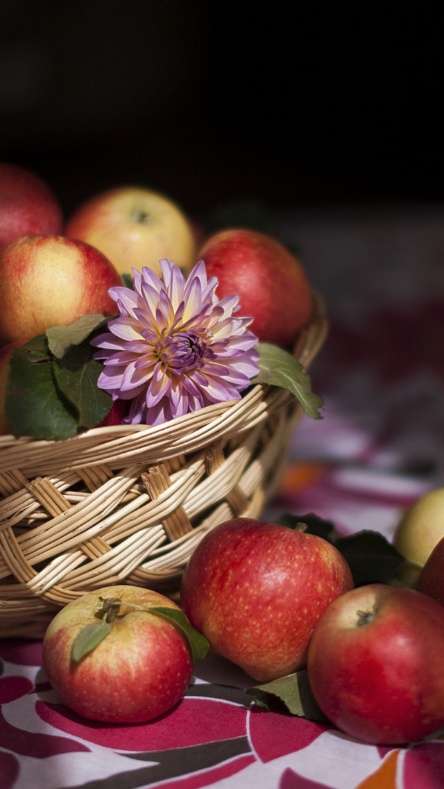 Sfondi Bunch Autumn Apples 640x1136