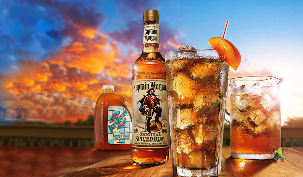 Обои Captain Morgan Rum in Cuba Libre 1024x600