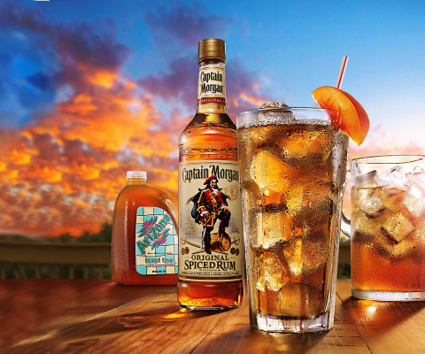 Captain Morgan Rum in Cuba Libre wallpaper 480x400
