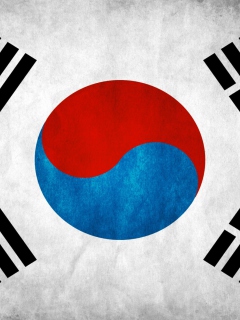 Fondo de pantalla South Korea Flag 240x320