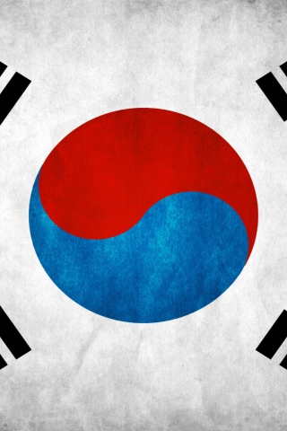 Fondo de pantalla South Korea Flag 320x480