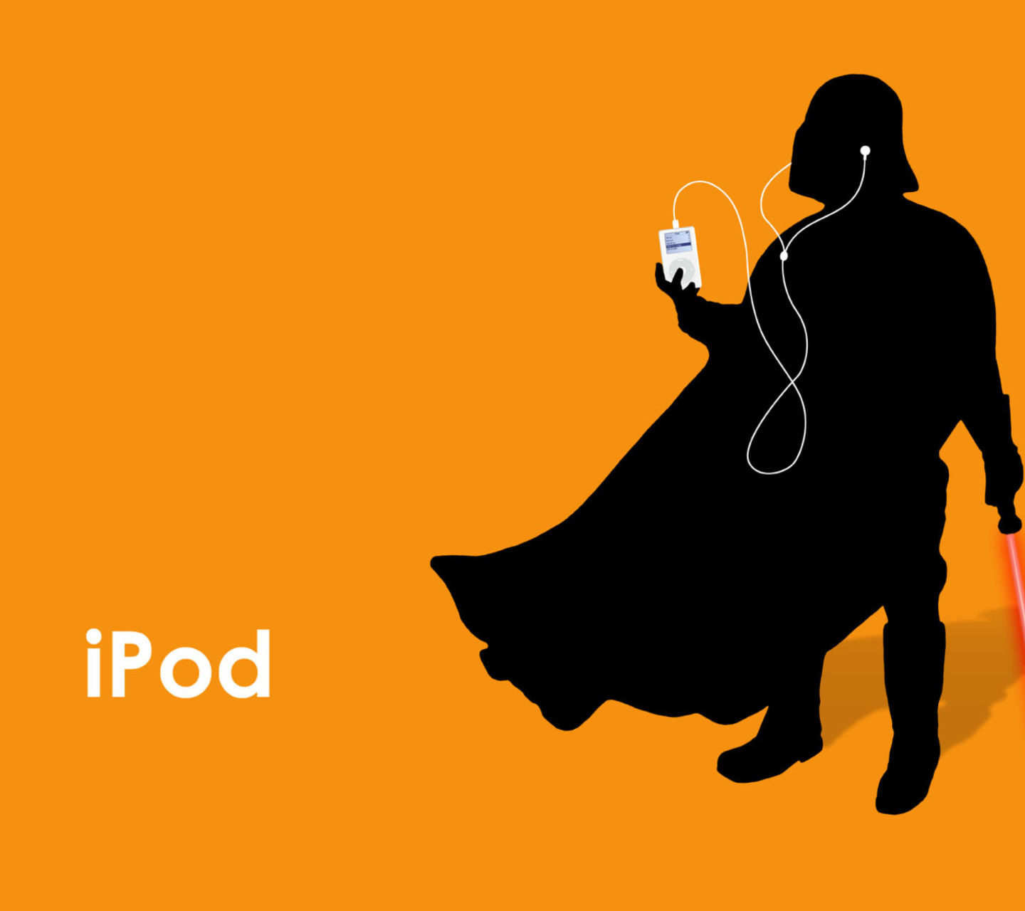 Sfondi Darth Vader with iPod 1440x1280