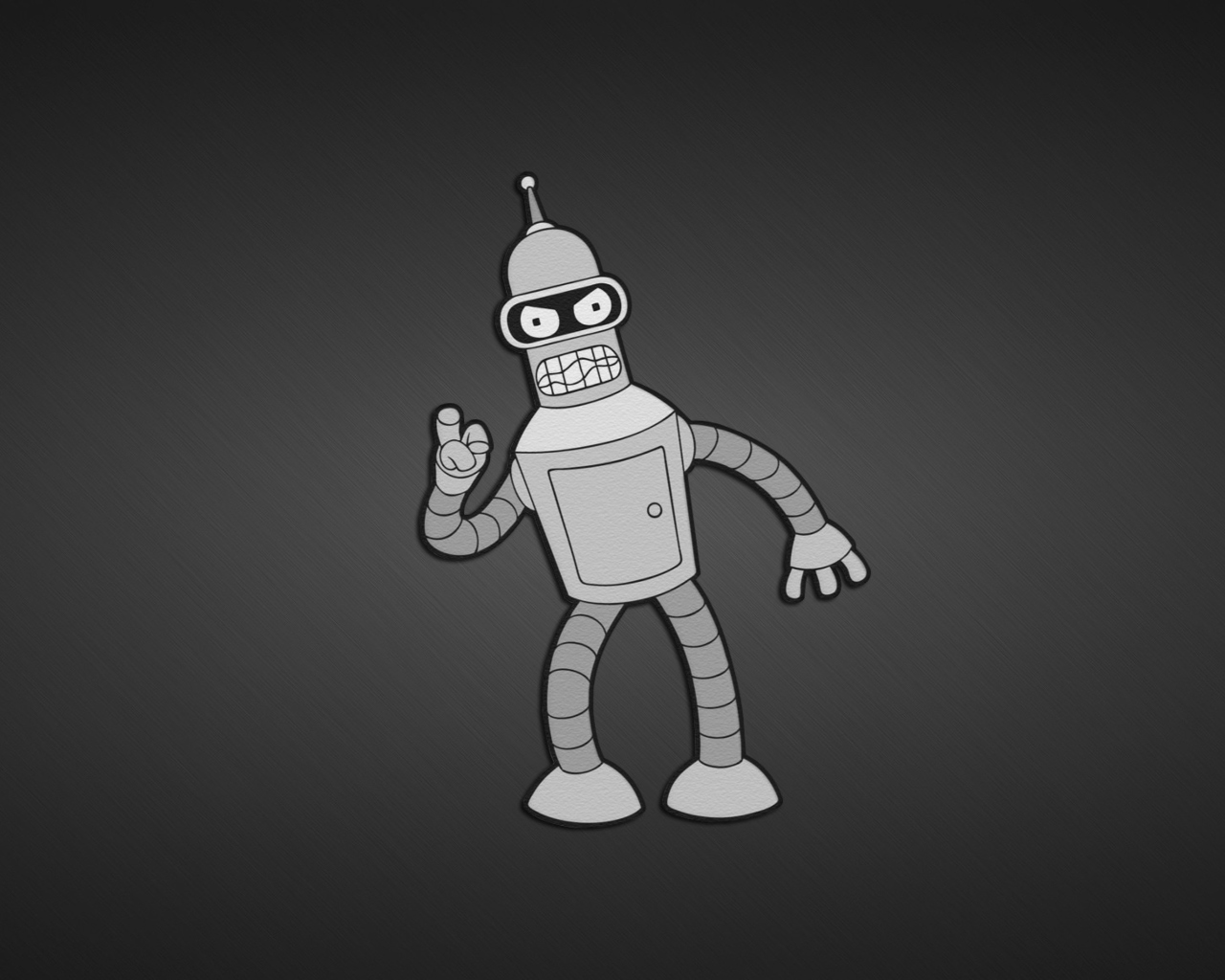Screenshot №1 pro téma Futurama, Bender 1280x1024