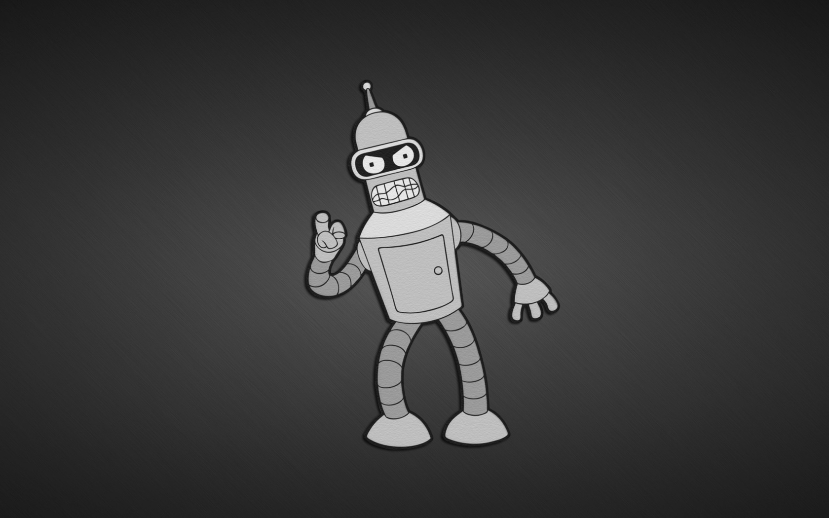 Обои Futurama, Bender 1680x1050
