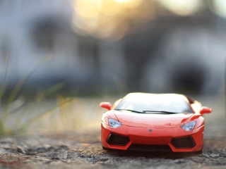 Red Toy Car wallpaper 320x240