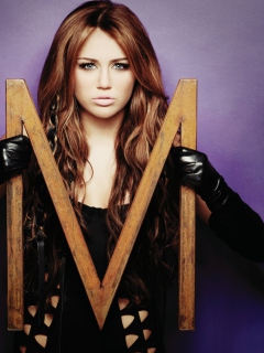 Обои Miley Cyrus Who Owns My Heart 240x320