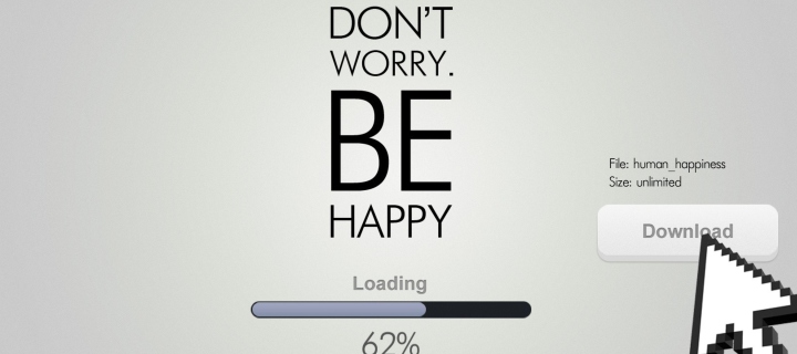 Screenshot №1 pro téma Don't Worry Be Happy Quote 720x320