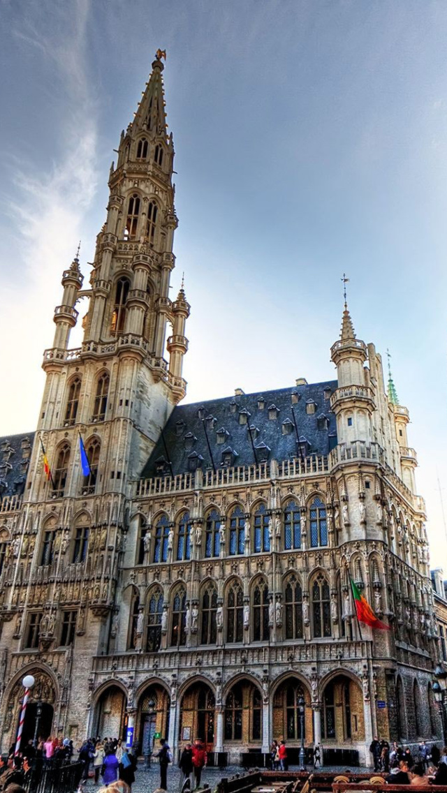 Brussels Town Hall wallpaper 640x1136