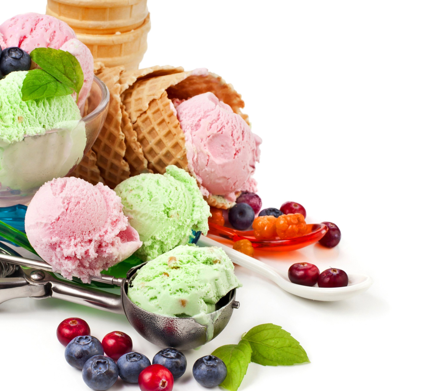 Sfondi Blueberry Ice Cream 1440x1280