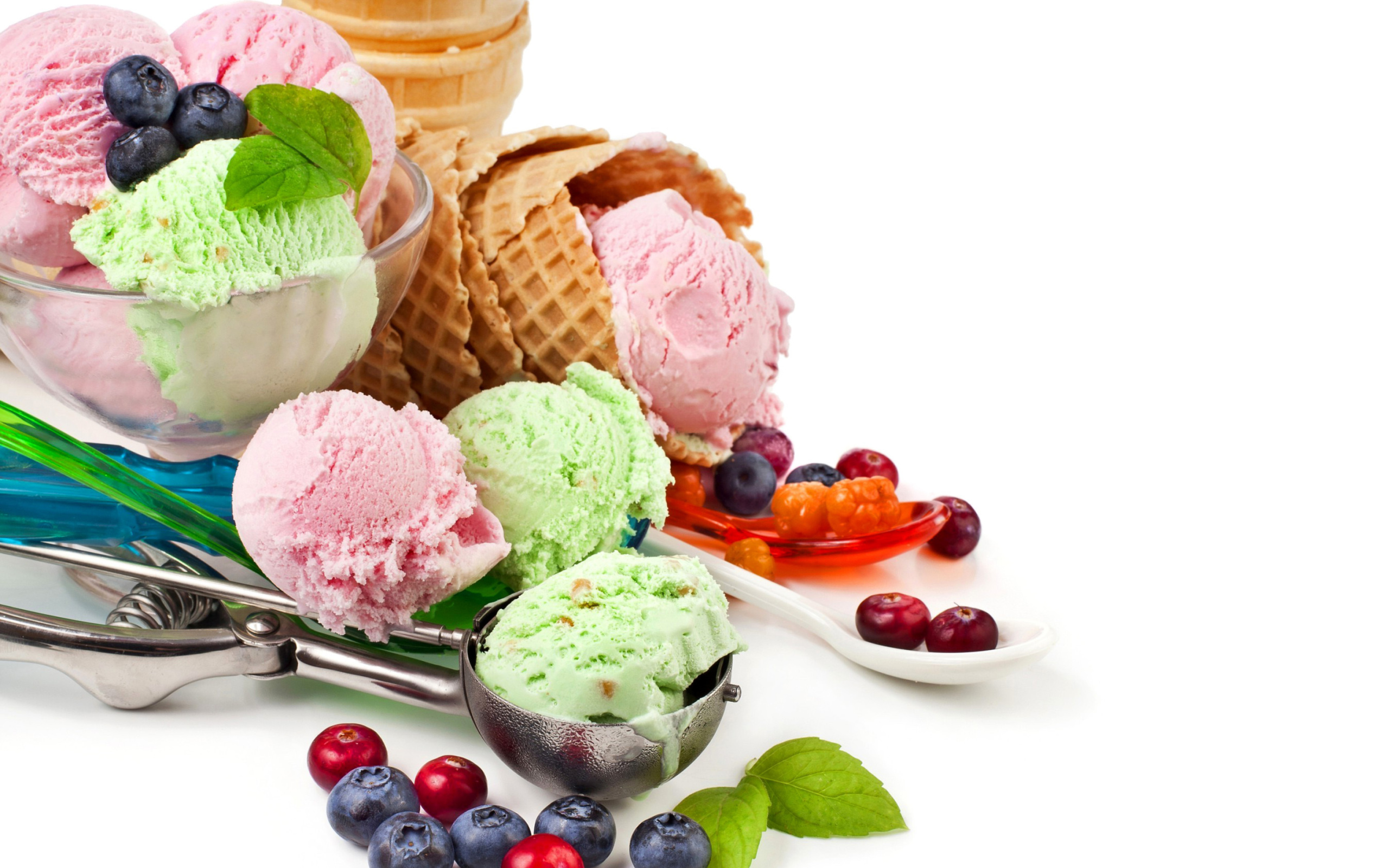 Fondo de pantalla Blueberry Ice Cream 2560x1600