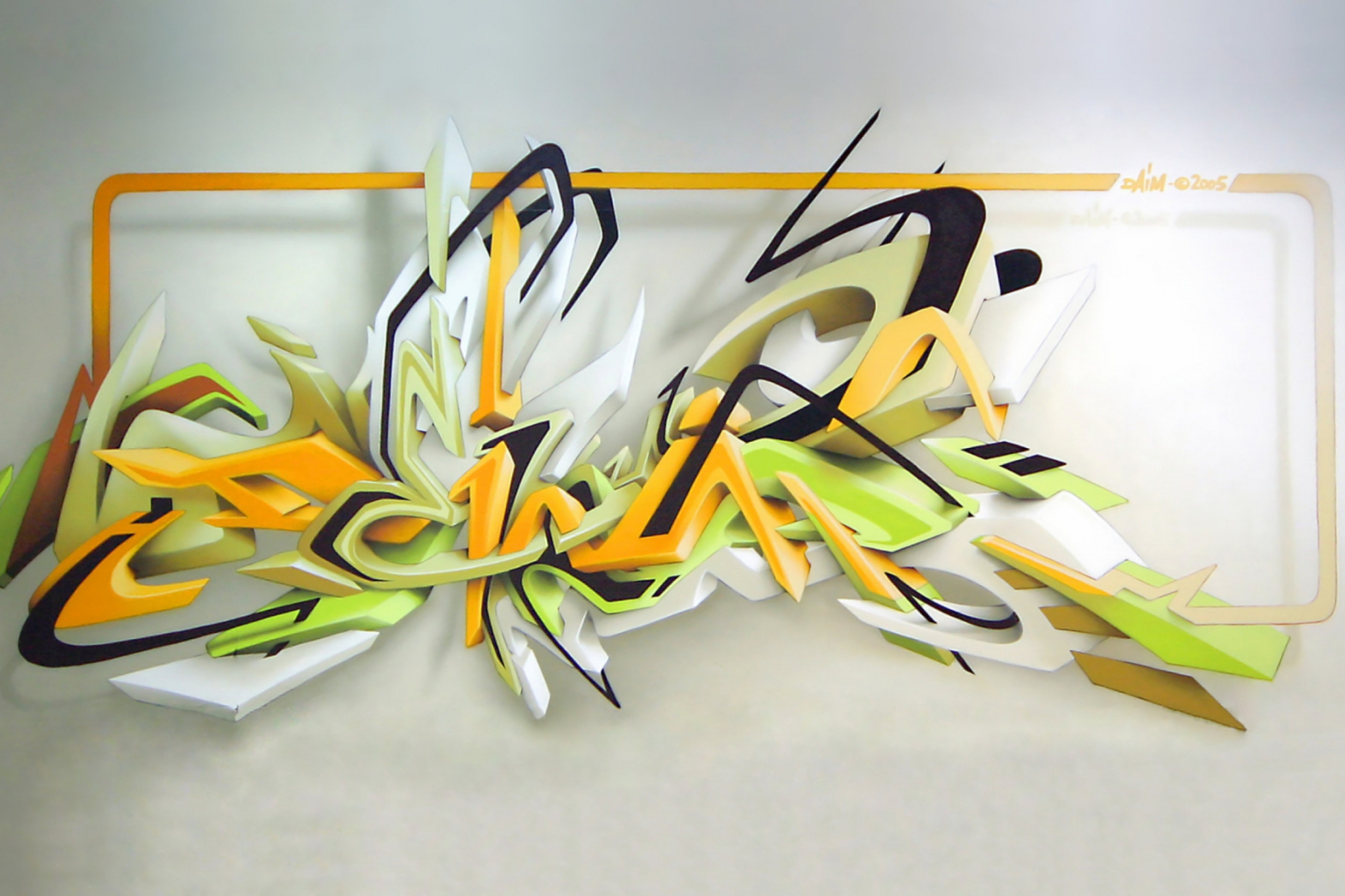 Screenshot №1 pro téma Graffiti: Daim 3D 2880x1920