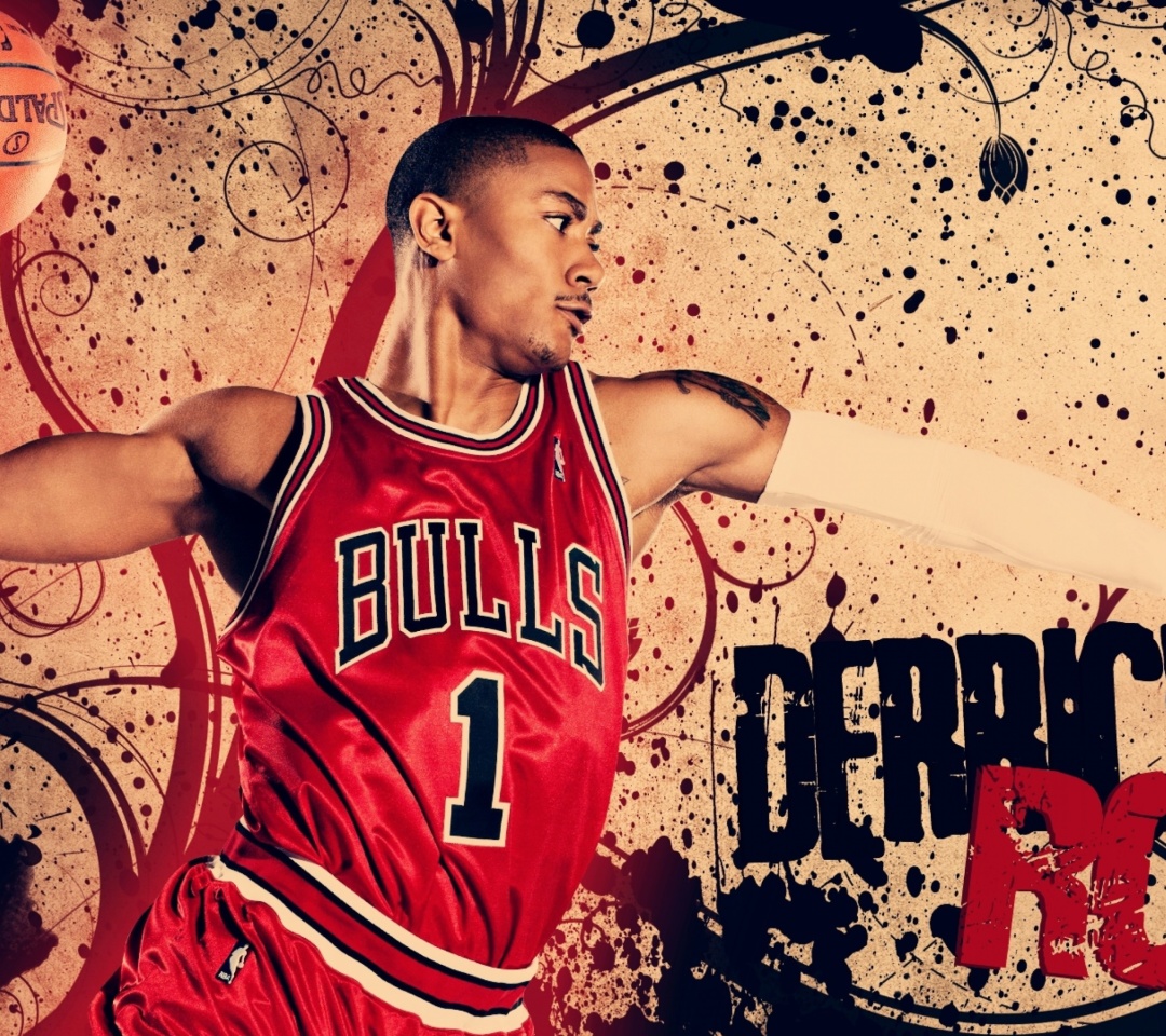 Derrick Rose in Chicago Bulls wallpaper 1080x960