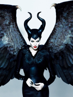 Angelina Jolie Maleficent wallpaper 240x320