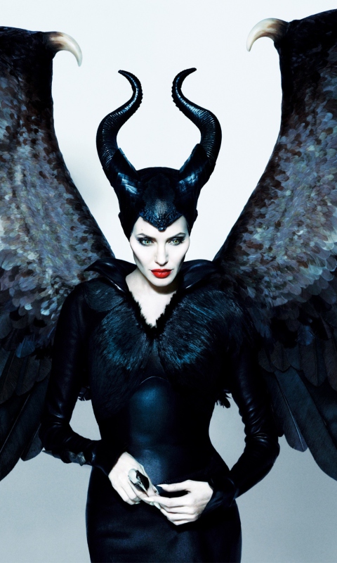 Обои Angelina Jolie Maleficent 480x800