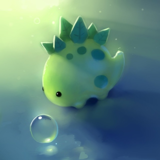 Картинка Green Dino для iPad Air