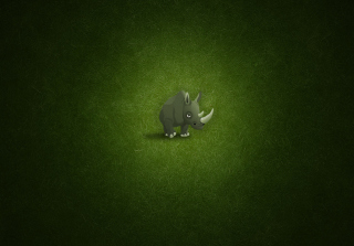 Cute Rhino - Obrázkek zdarma pro Fullscreen Desktop 1024x768