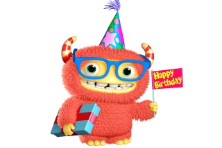 3d Cute Monster Picture for Android, iPhone and iPad