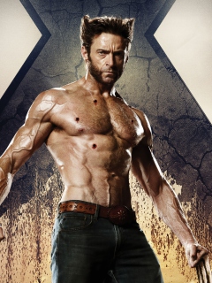 Das Wolverine In X Men Days Of Future Past Wallpaper 240x320