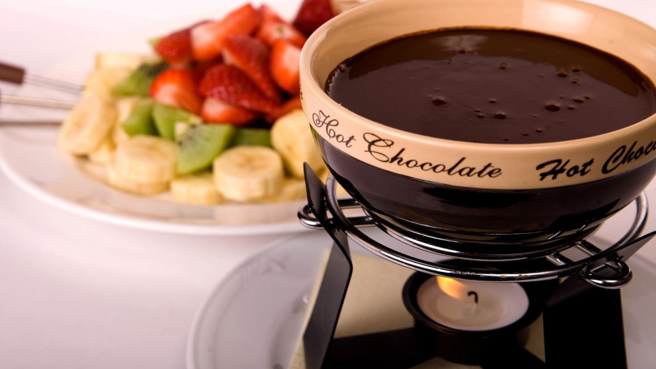 Das Fondue Cup of Hot Chocolate Wallpaper 1280x720