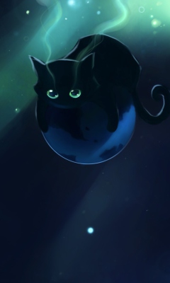 Screenshot №1 pro téma Space Cat 240x400