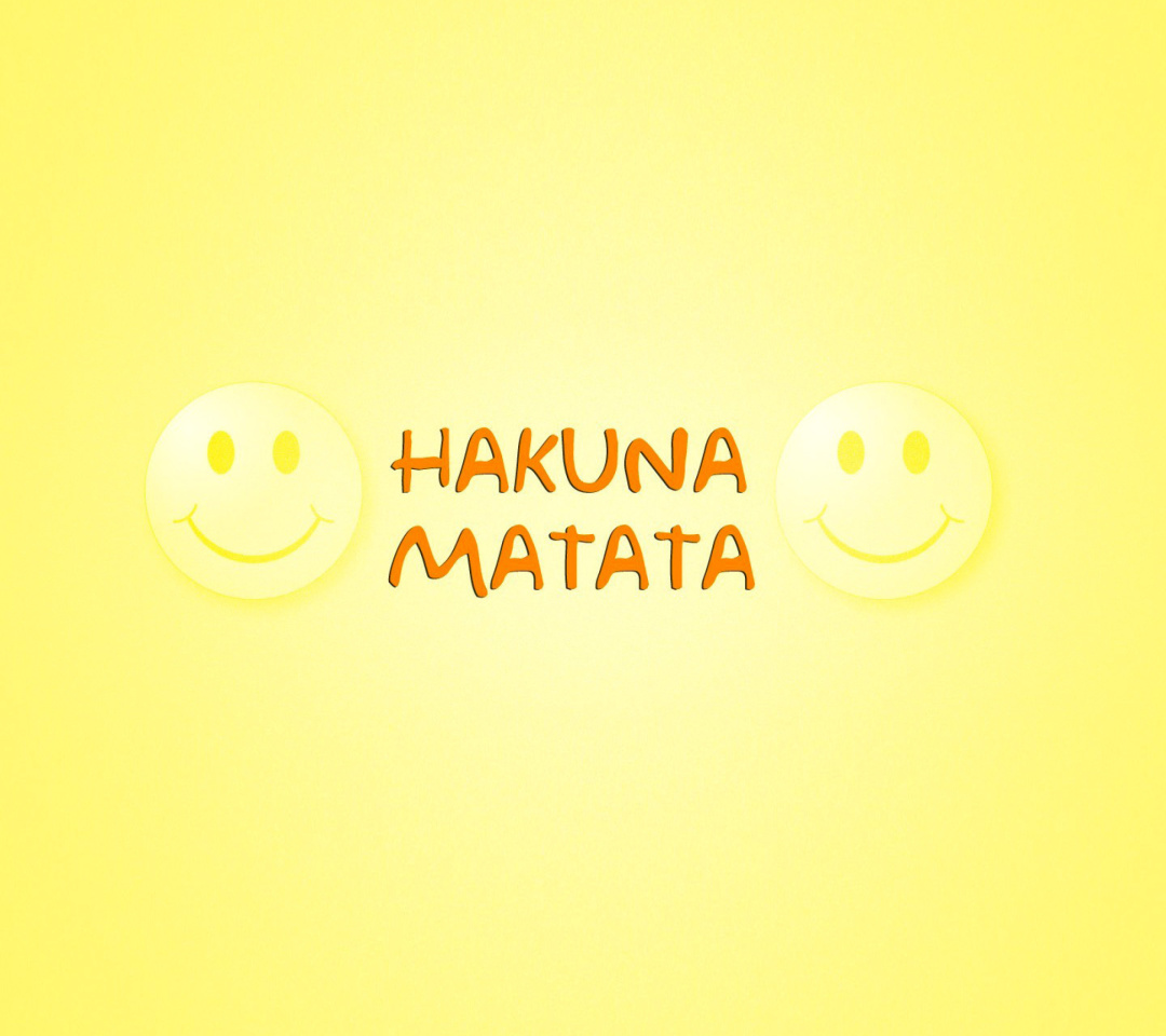 Sfondi Hakuna Matata 1080x960