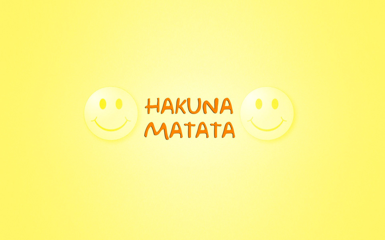 Das Hakuna Matata Wallpaper 1280x800