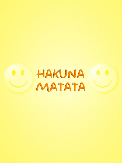 Das Hakuna Matata Wallpaper 480x640