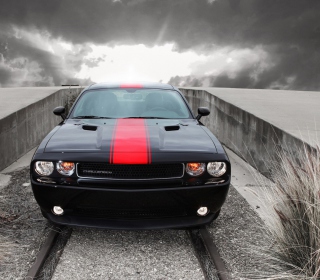 Dodge Challenger Front View - Obrázkek zdarma pro 1024x1024