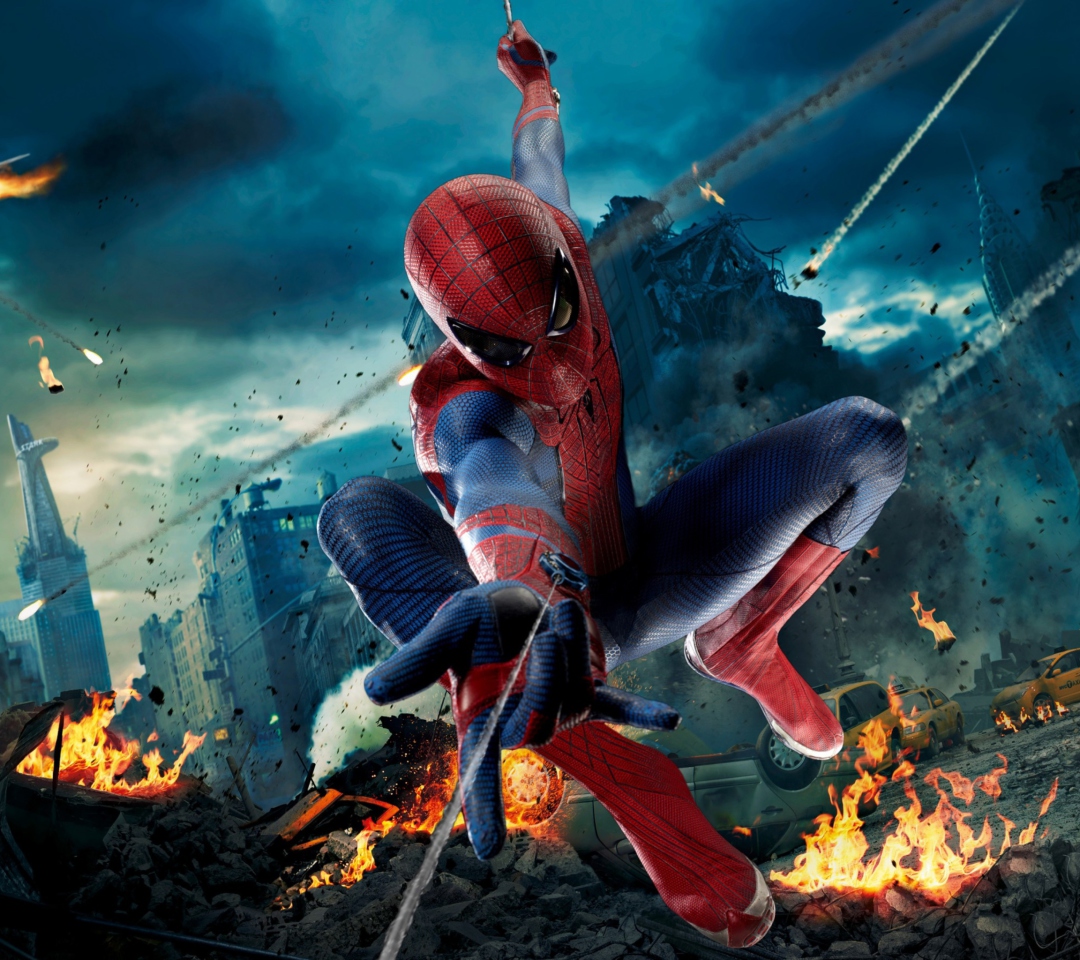 Fondo de pantalla Avengers Spiderman 1080x960