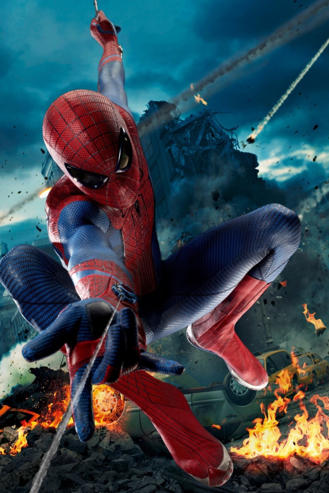 Fondo de pantalla Avengers Spiderman 640x960