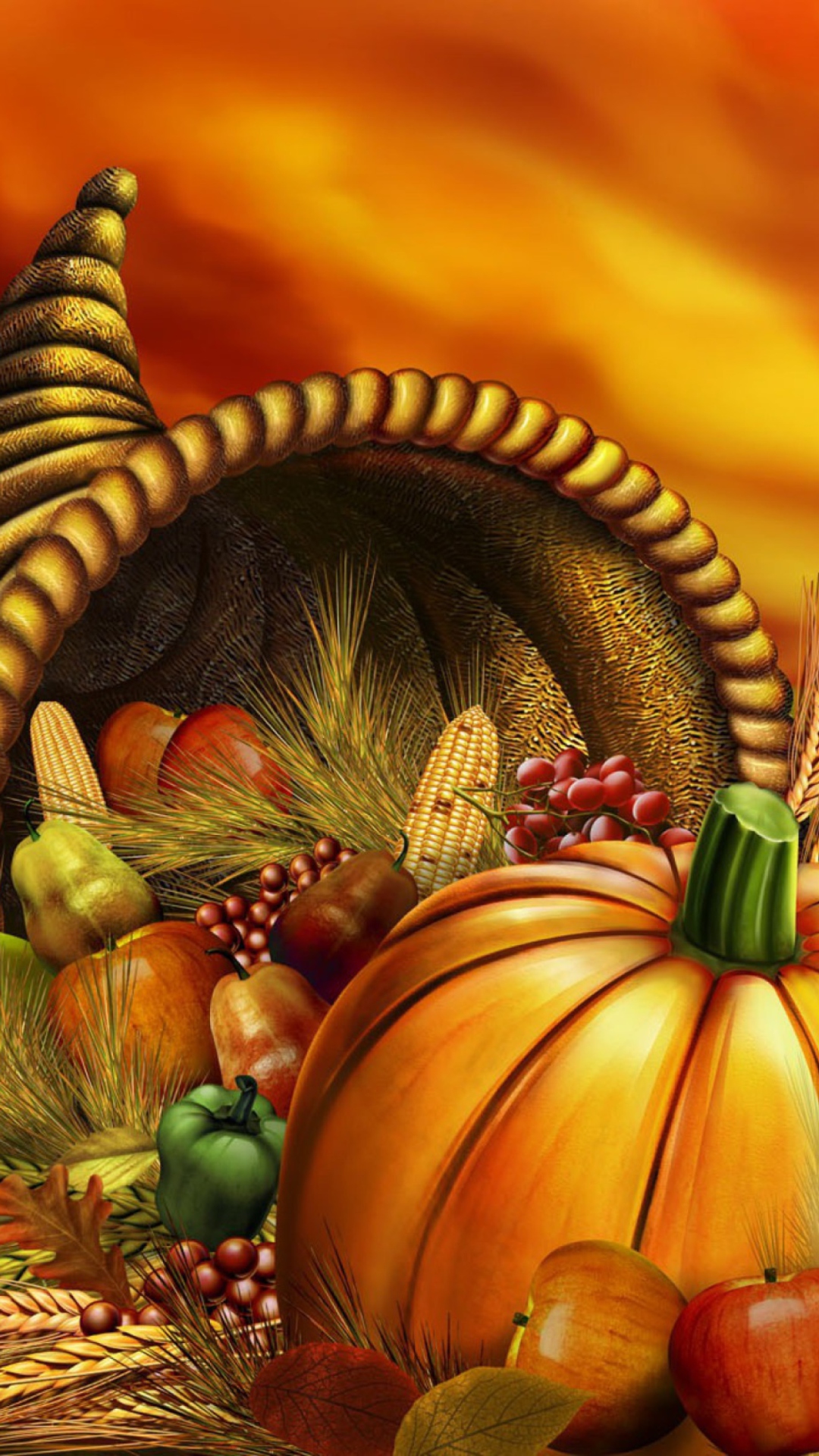 Thanksgiving Pumpkin wallpaper 1080x1920