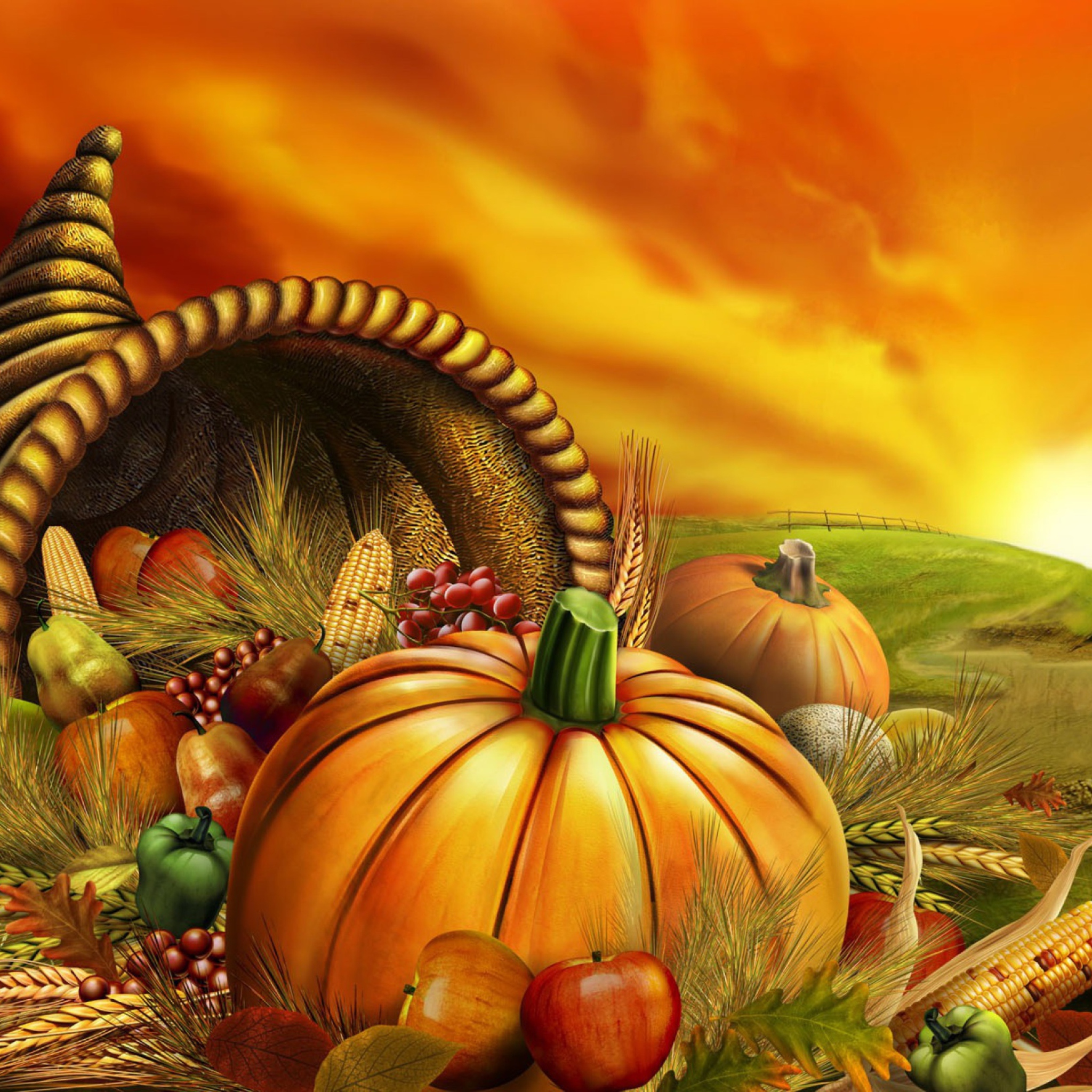 Sfondi Thanksgiving Pumpkin 2048x2048