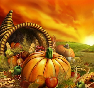 Thanksgiving Pumpkin papel de parede para celular para iPad 3