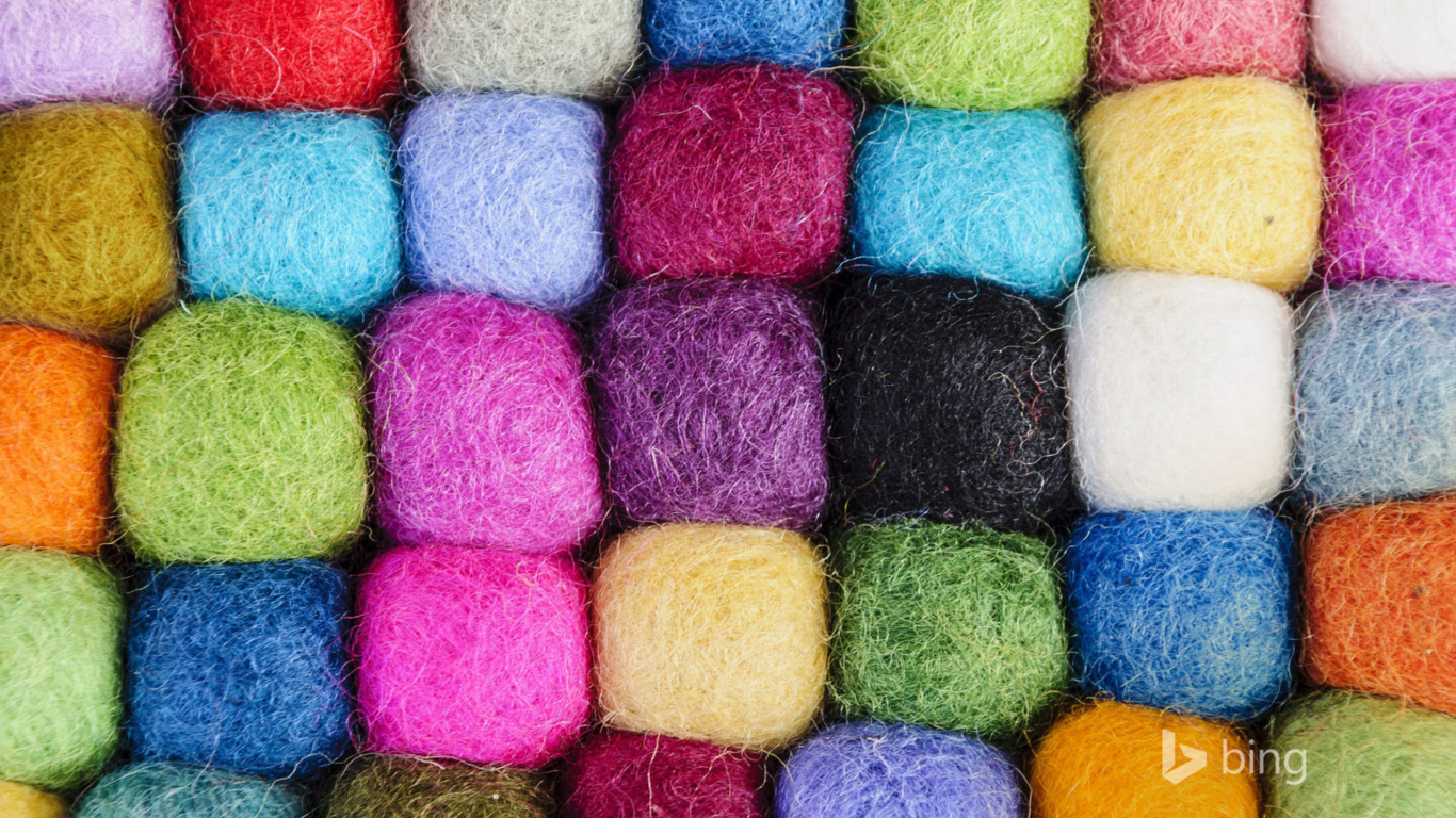 Colorful Wool wallpaper 1366x768