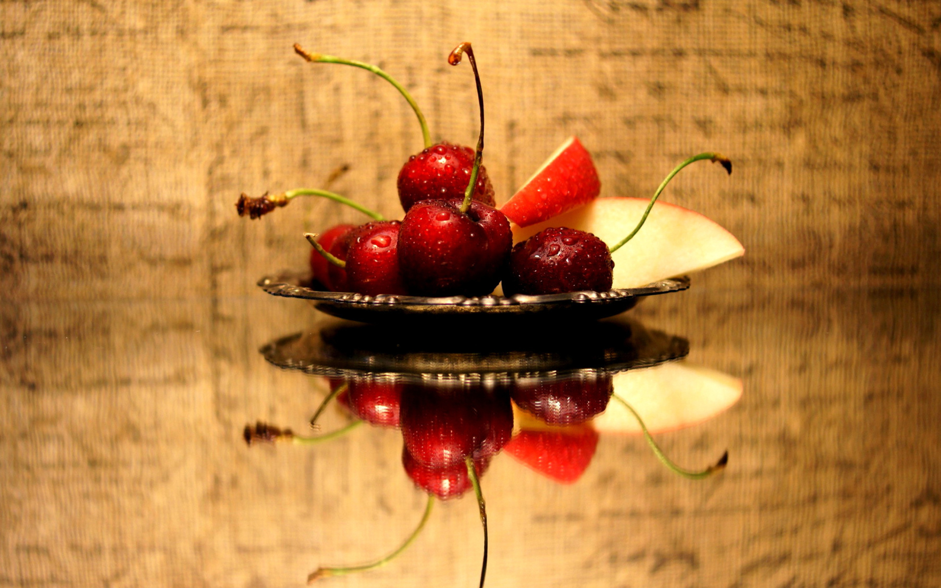 Cherries Acrylic Still Life wallpaper 1920x1200