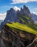 Screenshot №1 pro téma Parco Naturale Puez Odle Dolomites South Tyrol in Italy 128x160