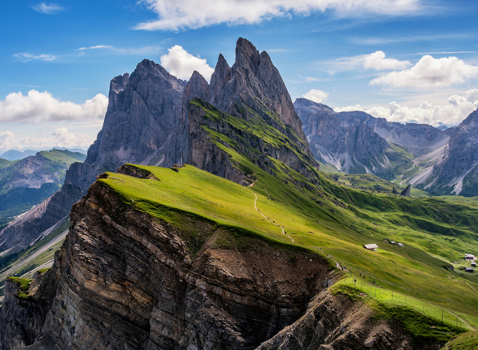 Обои Parco Naturale Puez Odle Dolomites South Tyrol in Italy 1920x1408
